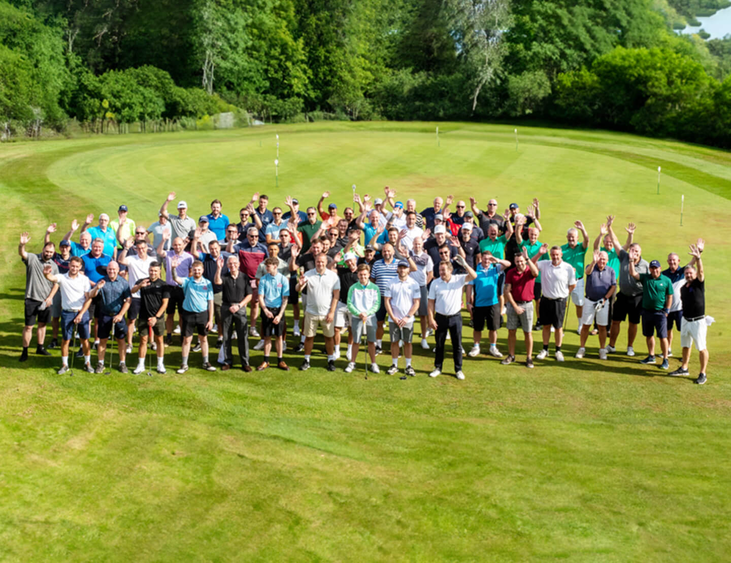 Group of Golfers at the Breyer Foundation Event